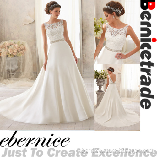 2014 Latest Lace Long Wedding Dresses Bridal Gowns